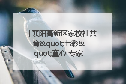 襄阳高新区家校社共育"七彩"童心 专家团支招智慧育儿