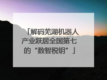 解码芜湖机器人产业跃居全国第七的“数智税钥”