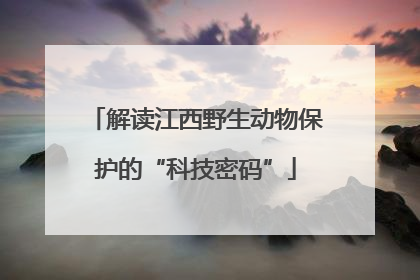 解读江西野生动物保护的“科技密码”