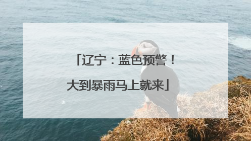 辽宁：蓝色预警！大到暴雨马上就来