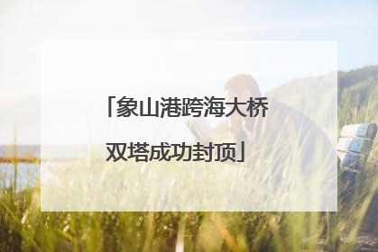 象山港跨海大桥双塔成功封顶