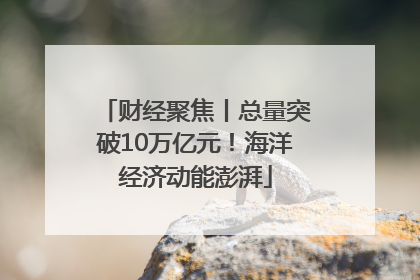 财经聚焦丨总量突破10万亿元！海洋经济动能澎湃
