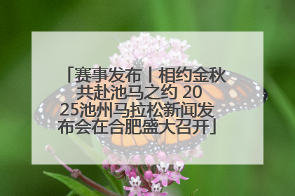 赛事发布丨相约金秋 共赴池马之约 2025池州马拉松新闻发布会在合肥盛大召开