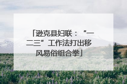 逊克县妇联：“一二三”工作法打出移风易俗组合拳