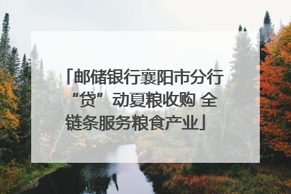 邮储银行襄阳市分行“贷”动夏粮收购 全链条服务粮食产业