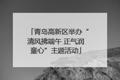 青岛高新区举办“清风拂端午 正气润童心”主题活动