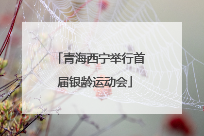 青海西宁举行首届银龄运动会
