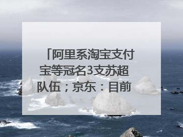 阿里系淘宝支付宝等冠名3支苏超队伍；京东：目前京东币链科技并没有开始发行稳定币｜早资道