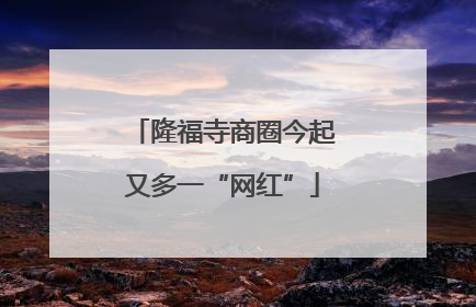 隆福寺商圈今起又多一“网红”