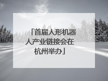 首届人形机器人产业链接会在杭州举办