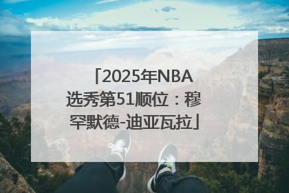 2025年NBA选秀第51顺位：穆罕默德-迪亚瓦拉