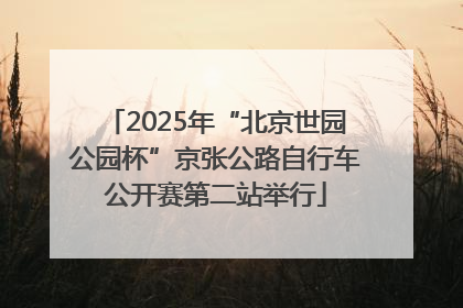 2025年“北京世园公园杯”京张公路自行车公开赛第二站举行