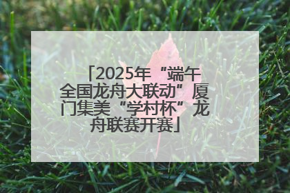 2025年“端午全国龙舟大联动”厦门集美“学村杯”龙舟联赛开赛