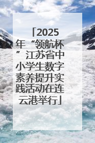2025年“领航杯”江苏省中小学生数字素养提升实践活动在连云港举行