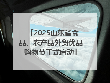 2025山东省食品、农产品外贸优品购物节正式启动