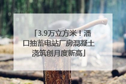 3.9万立方米！潘口抽蓄电站厂房混凝土浇筑创月度新高