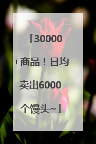 30000+商品！日均卖出6000个馒头~