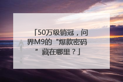 50万级销冠，问界M9的“爆款密码”藏在哪里？